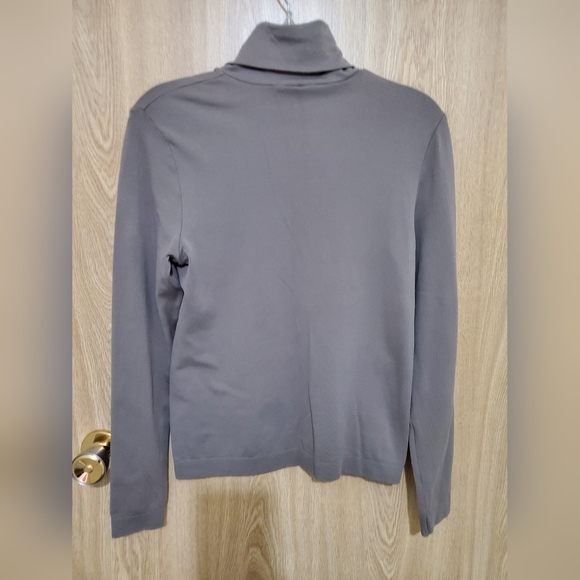 Wolford Cotton blend Seamless Turtleneck Tan Taupe Brown Size Small - Picture 5 of 7